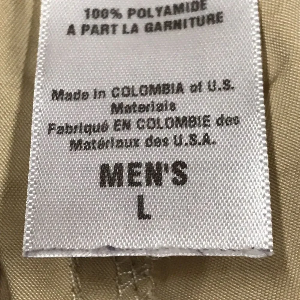 PATAGONIA Gi II Shorts Men L 32W Tan Belted Outdoor Hiking Lightweight